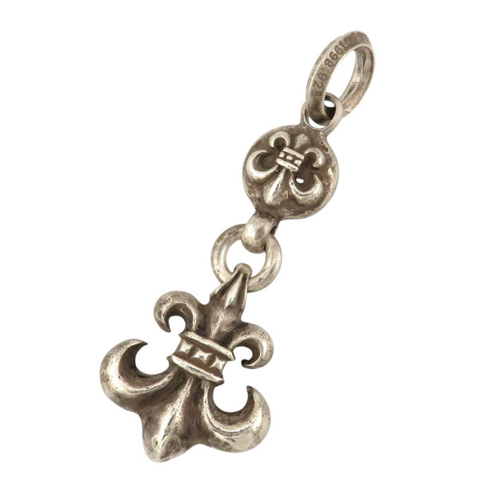 CHROME HEARTS  
CH 1BALL BS FLEUR 银色  
1球 BS花纹 吊坠