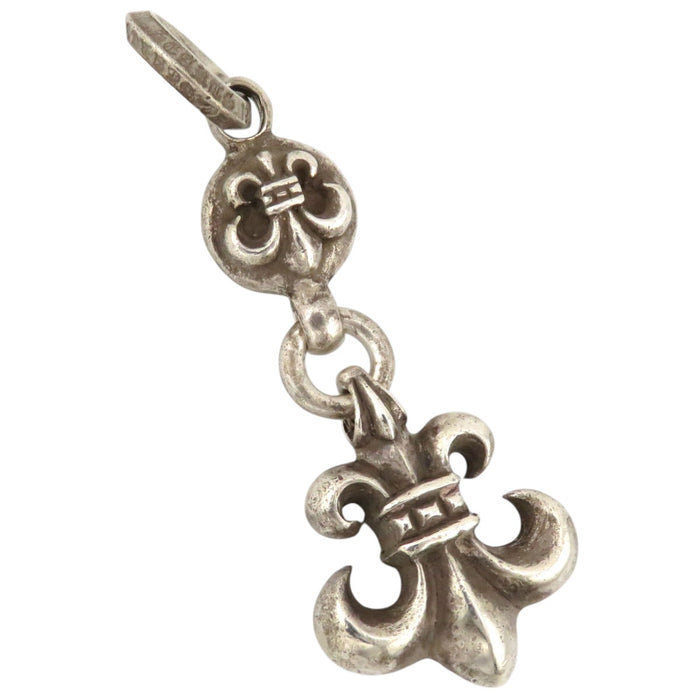 CHROME HEARTS  
CH 1BALL BS FLEUR 银色  
1球 BS花纹 吊坠