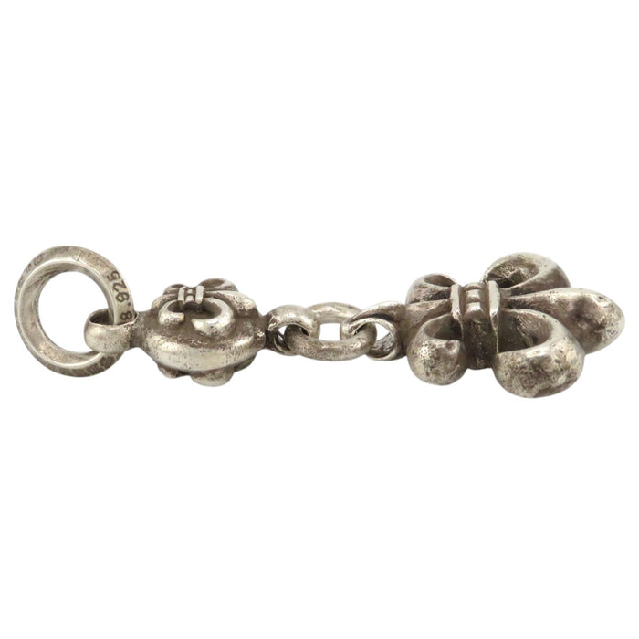 CHROME HEARTS  
CH 1BALL BS FLEUR 银色  
1球 BS花纹 吊坠