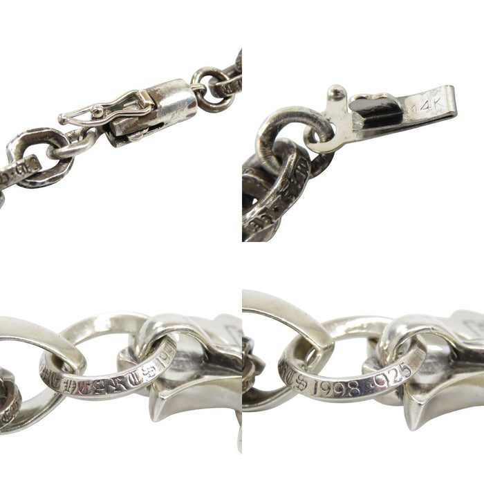 CHROME HEARTS 
SML CH CROSS BALE PAPER CHAIN 18inch シルバー 
スモール CHクロス ベイル ペーパーチェーン ネックレス