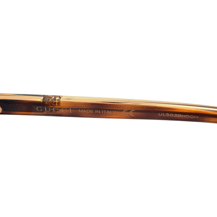 GUCCI  
GG Double G Wellington  
Lunettes de soleil à motif écaille avec G entrelacés