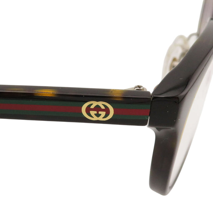 GUCCI  
Prescription GG Double G  
Interlocking G Tortoiseshell Pattern Eyewear  
Shelley Line