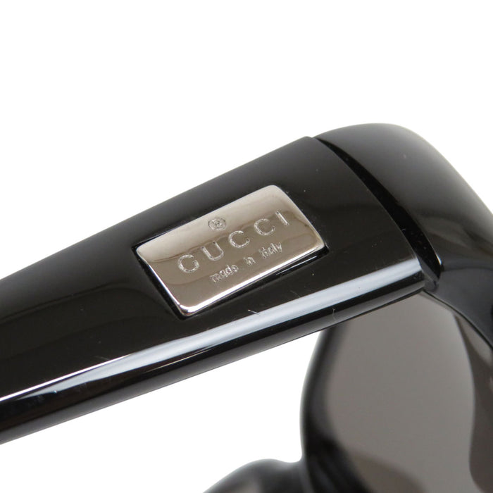 GUCCI  
Eyewear Square Frame Silver Color Metal  
Logo Plate Sunglasses