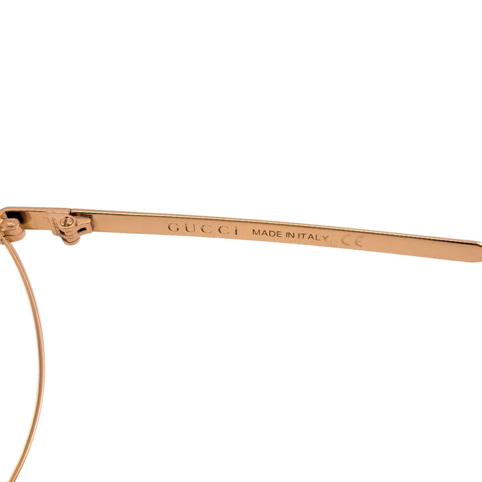 GUCCI  
Logo Eyewear Pilot Frame  
Webline Temple Sunglasses