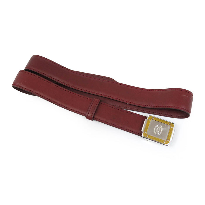 CARTIER 
Logo Cuir 
Ceinture Ligne Must Santos