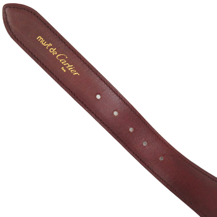 CARTIER 
Logo Cuir 
Ceinture Ligne Must Santos