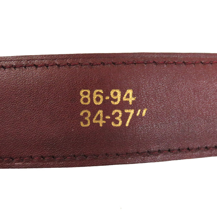 CARTIER  
Logo Leather  
Must Line Santos Belt