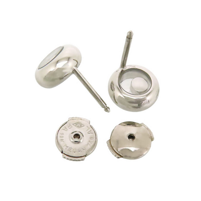Chopard 
Happy Diamond Round Earrings