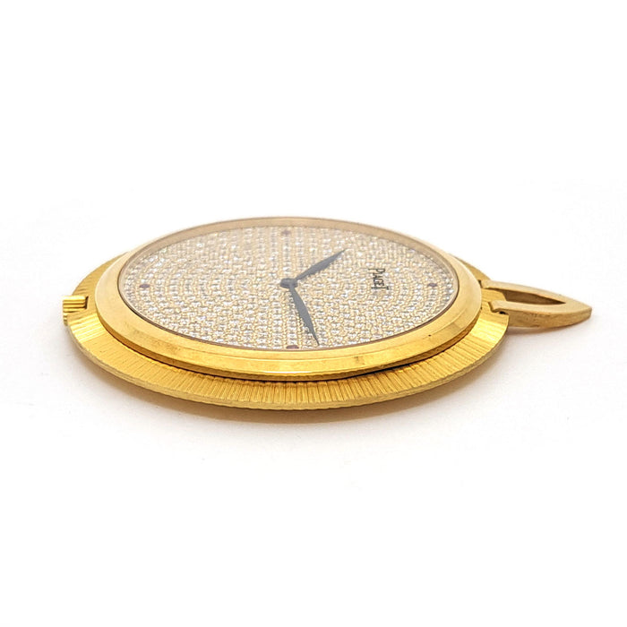 PIAGET 
Montre de poche Cal.9P2 pavée de diamants