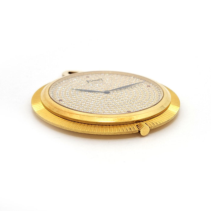 PIAGET 
Pocket Watch Cal.9P2 Paved Diamonds