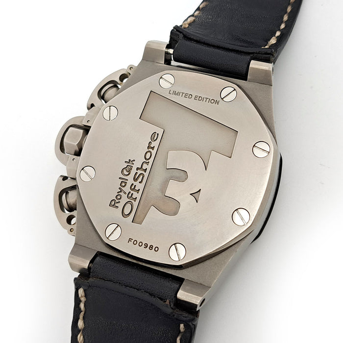 AUDEMARS PIGUET 
Royal Oak Offshore Schwarzenegger ENSEMBLE COMPLET 
Avec boîte et certificats