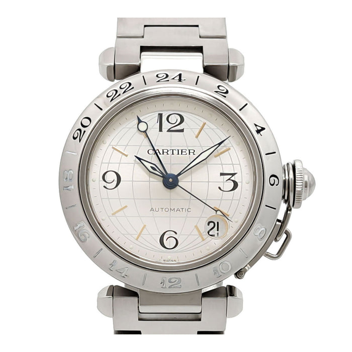 CARTIER  
Pasha C Meridian GMT Overhauled  
With Warranty Card