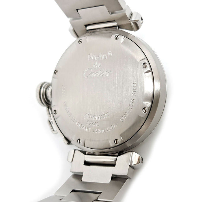 CARTIER  
Pasha C Meridian GMT Overhauled  
With Warranty Card