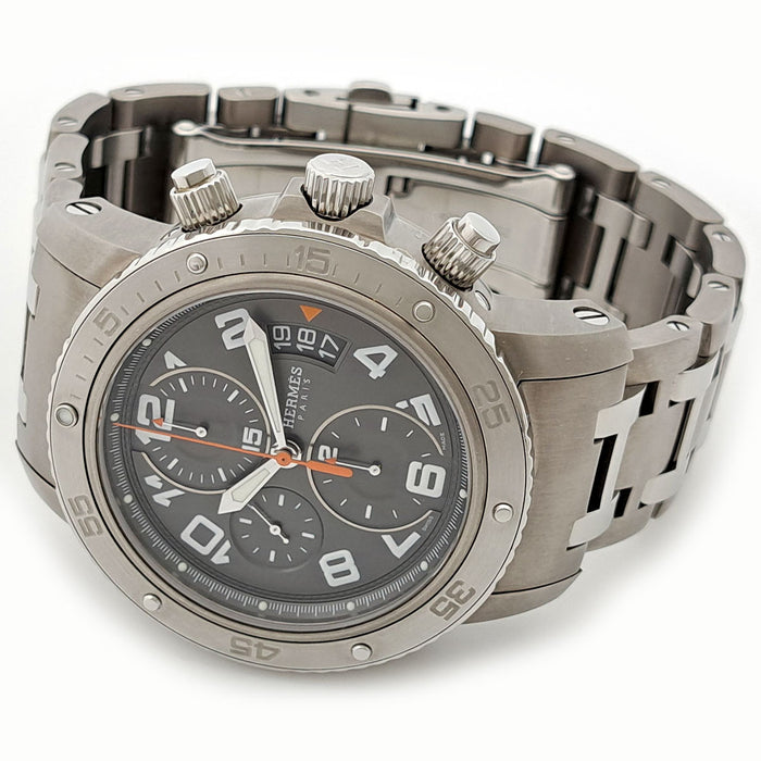 HERMES 
クリッパー ダイバー クロノグラフ 
箱ギャラ付