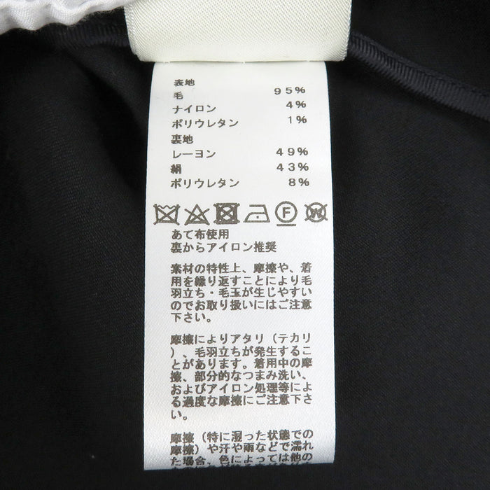 HERMES 
H アッシュ Chaine d'Ancre ジップアップ シルバー金具 ウール 
シェーヌダンクル ノーカラー ジャケット