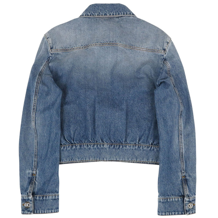 CHANEL 
COCO CC Coco Button 
Coco Mark Denim Jacket