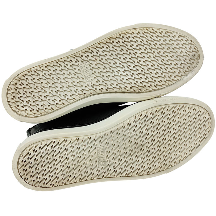 HERMES 
H アッシュ ロゴ レースアップ エクスリブリス スタッズ 
レノックス コリエドシアン ハイカット スニーカー