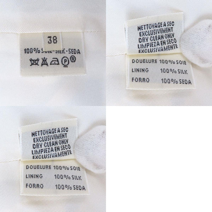 HERMES 
ロゴボタン マルジェラ期 
馬車柄 シルク ロングスリーブ シャツ