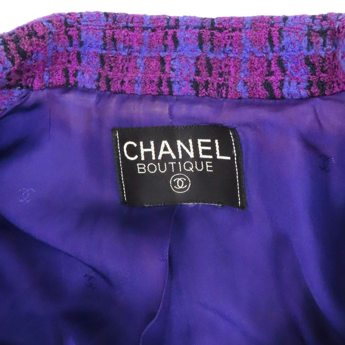 CHANEL 
COCO CC ココボタン ウール ベルト チェーン 
ココマーク ツイード ジャケット