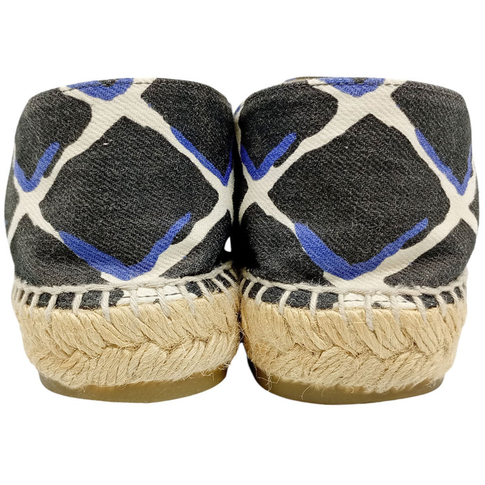 CHANEL  
COCO CC Flat Shoes Canvas  
Coco Mark Espadrille Slip-Ons