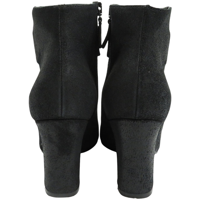 CHANEL 
COCO CC ロゴ スウェード 
ココマーク サイドジップ ショートブーツ