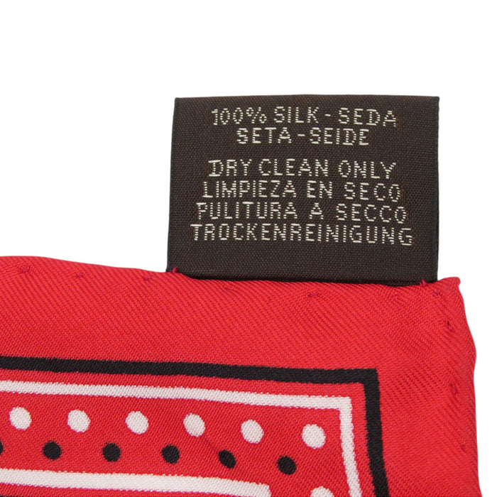 HERMES  
Bandana Heart Star Silk Large Square  
Carré 70 Grand Manege Scarf