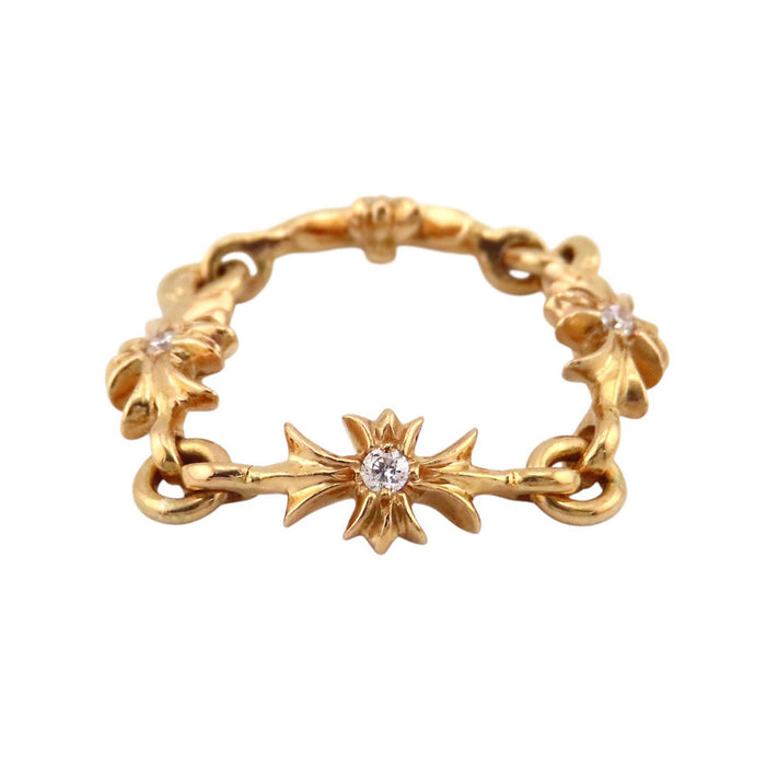 CHROME HEARTS 
TNY E CH PLS DIA クロス 
タイニーE CHプラス ダイヤ リング 22K