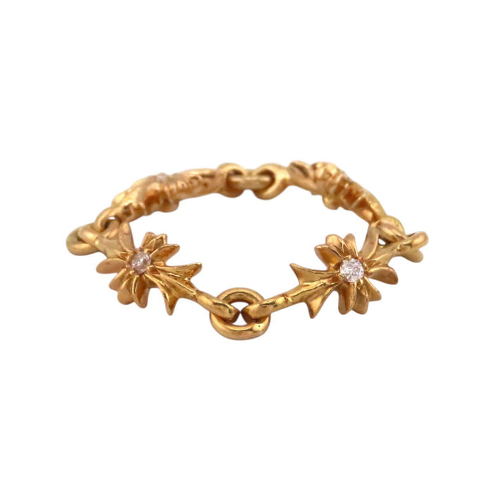 CHROME HEARTS 
TNY E CH PLS DIA クロス 
タイニーE CHプラス ダイヤ リング 22K