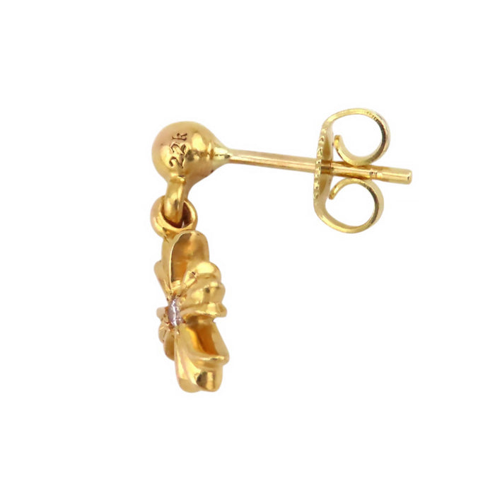 CHROME HEARTS 
22K TNY E CH PLS DIA orecchino singolo oro giallo 
Orecchino a goccia Tiny E CH Plus diamante