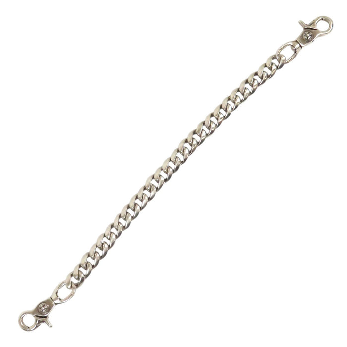 CHROME HEARTS  
十字球 CH加號 銀飾  
2夾 短款 經典鏈節 錢包鍊