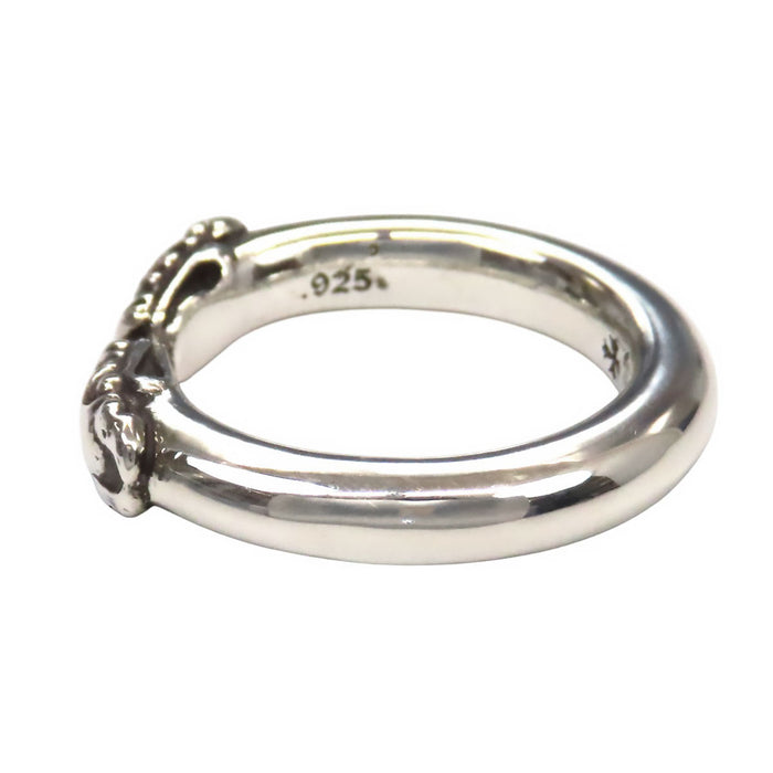 CHROME HEARTS 
CH DOUBLE DOG RING Silver 2006 Engraving 
Double Dog Ring