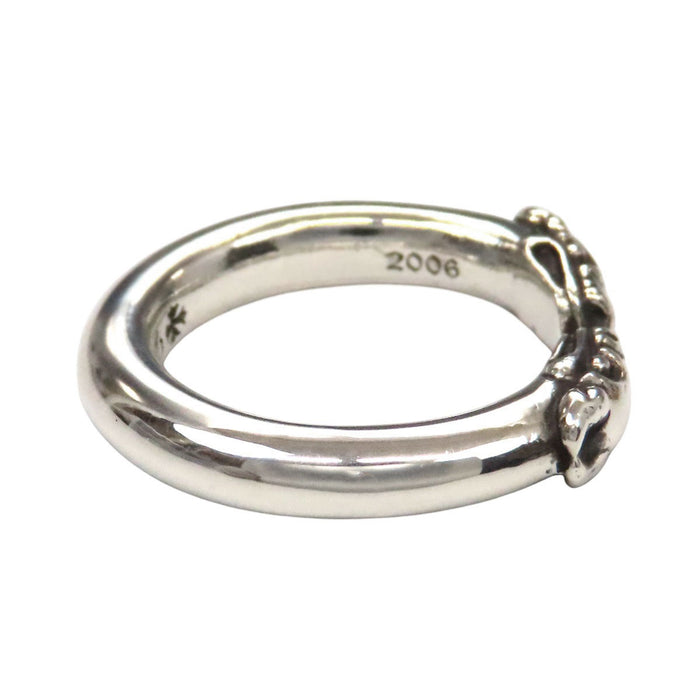 CHROME HEARTS 
CH DOUBLE DOG RING Silver 2006 Engraving 
Double Dog Ring