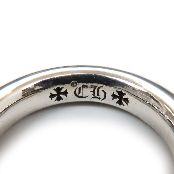 CHROME HEARTS 
CH DOUBLE DOG RING Silver 2006 Engraving 
Double Dog Ring