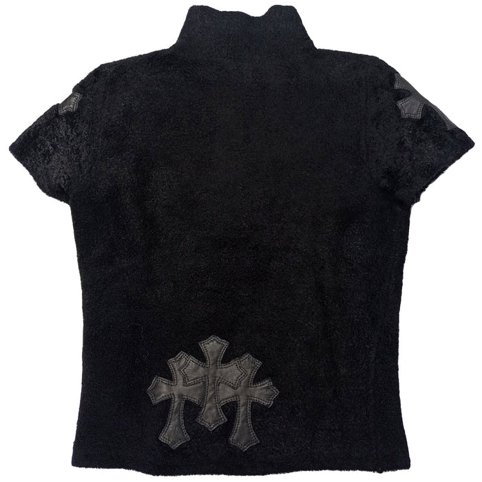 CHROME HEARTS  
3 Cemetery Cross CEM CRS M CAHMER LIB Sweater Viscose High Neck  
Cemetery Cross Patch Short Sleeve Knit