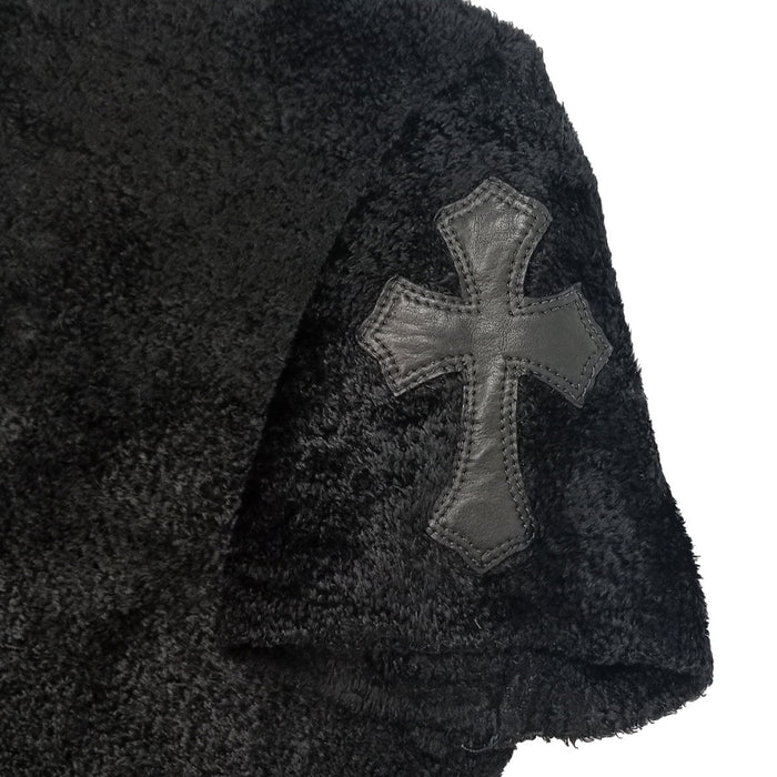 CHROME HEARTS  
3 Cemetery Cross CEM CRS M CAHMER LIB Sweater Viscose High Neck  
Cemetery Cross Patch Short Sleeve Knit