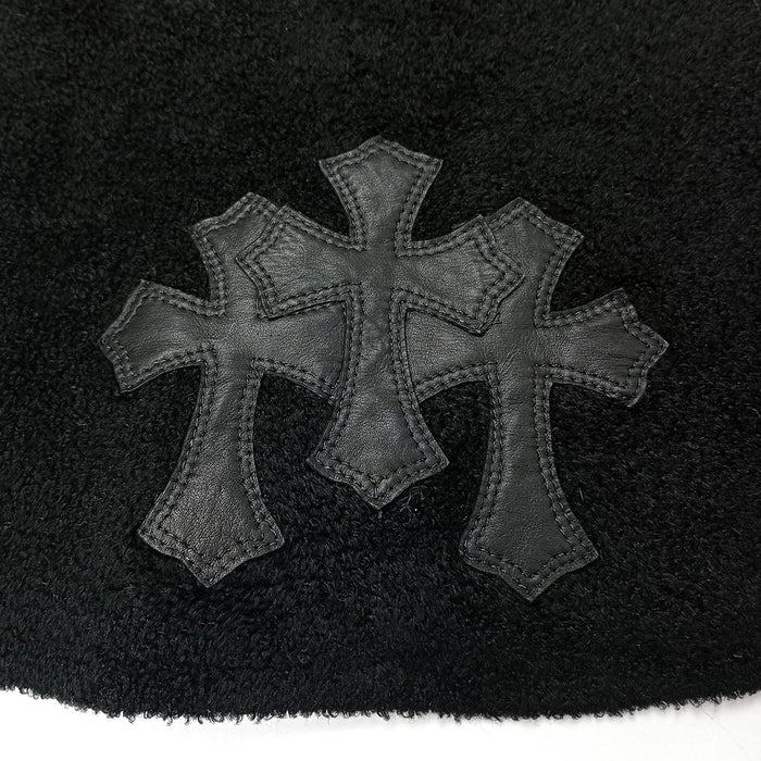 CHROME HEARTS  
3 Cemetery Cross CEM CRS M CAHMER LIB Sweater Viscose High Neck  
Cemetery Cross Patch Short Sleeve Knit