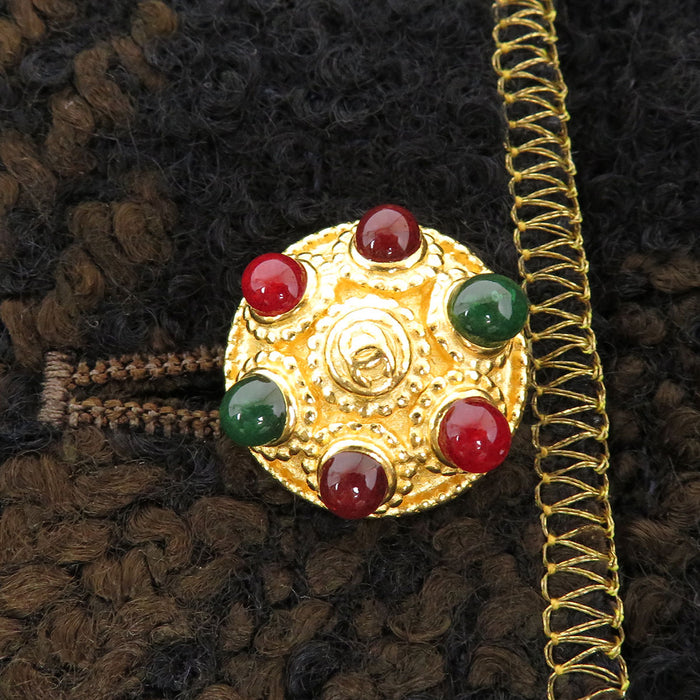 CHANEL 
96A COCO CC Logo Check Pattern 
Coco Mark Claw Button Tweed Set-Up