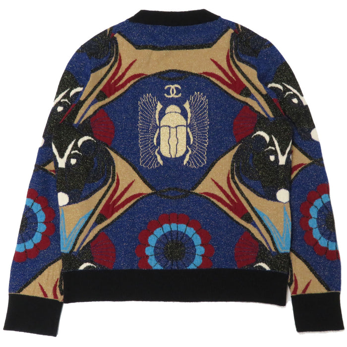 CHANEL 
COCO CC ロゴ フラワー スカラベ メティエダール コレクション 
ココマーク ラメ カシミヤ ニット