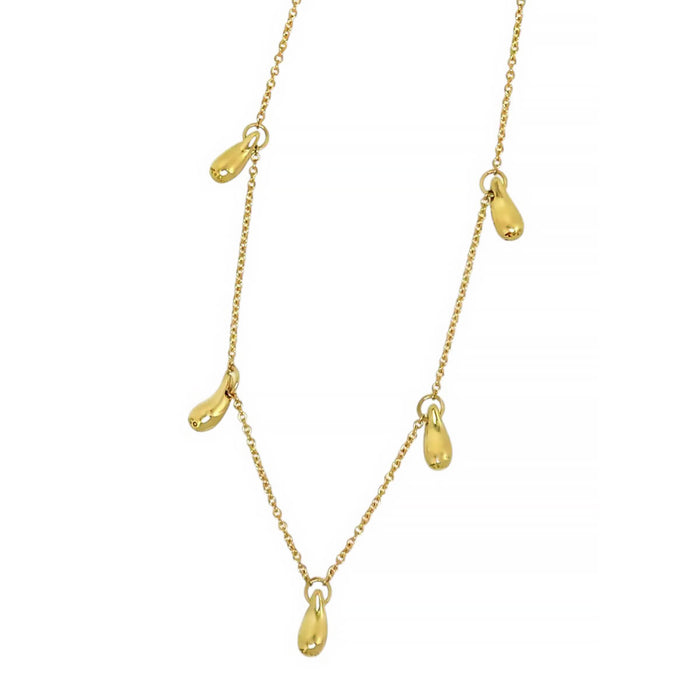 TIFFANY&Co.  
水滴形项链 5个吊饰