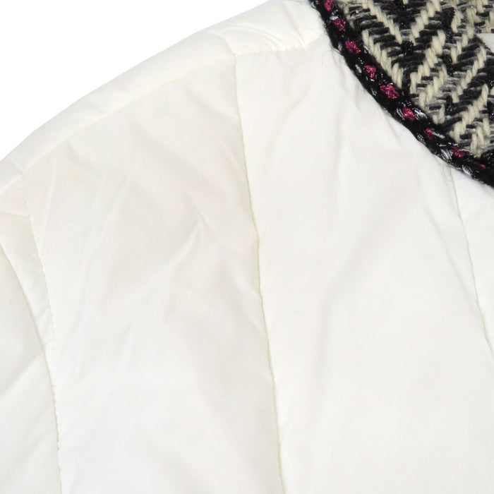 CHANEL  
COCO CC Turn Lock Coco Button Nylon  
Coco Mark Tweed Trim Padded Jacket