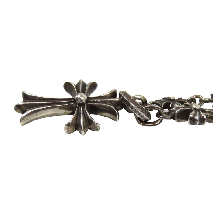 CHROME HEARTS  
CHKE CHN TNYE W CH CRS  
Tiny E 粗链玫瑰念珠项链 24英寸