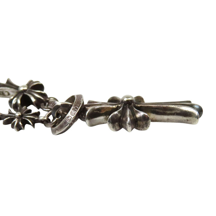 CHROME HEARTS  
CHKE CHN TNYE W CH CRS  
Tiny E 粗链玫瑰念珠项链 24英寸