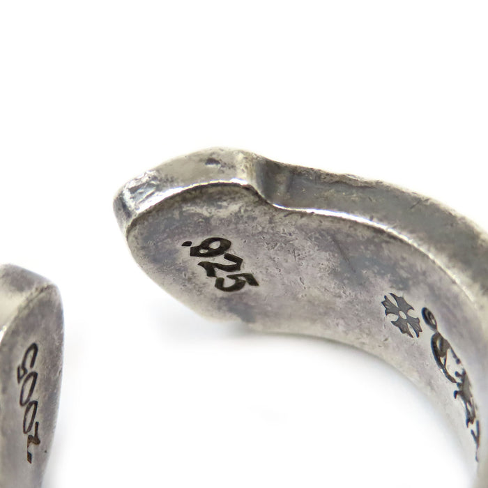 CHROME HEARTS  
CH LG SCROLL 標籤 2005年 銀製  
大型捲軸標籤戒指
