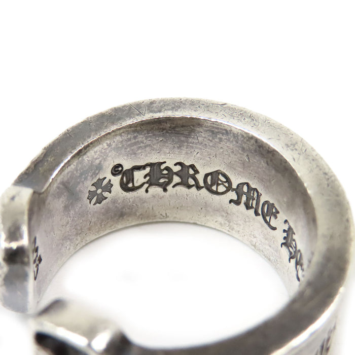 CHROME HEARTS  
CH LG SCROLL 標籤 2005年 銀製  
大型捲軸標籤戒指