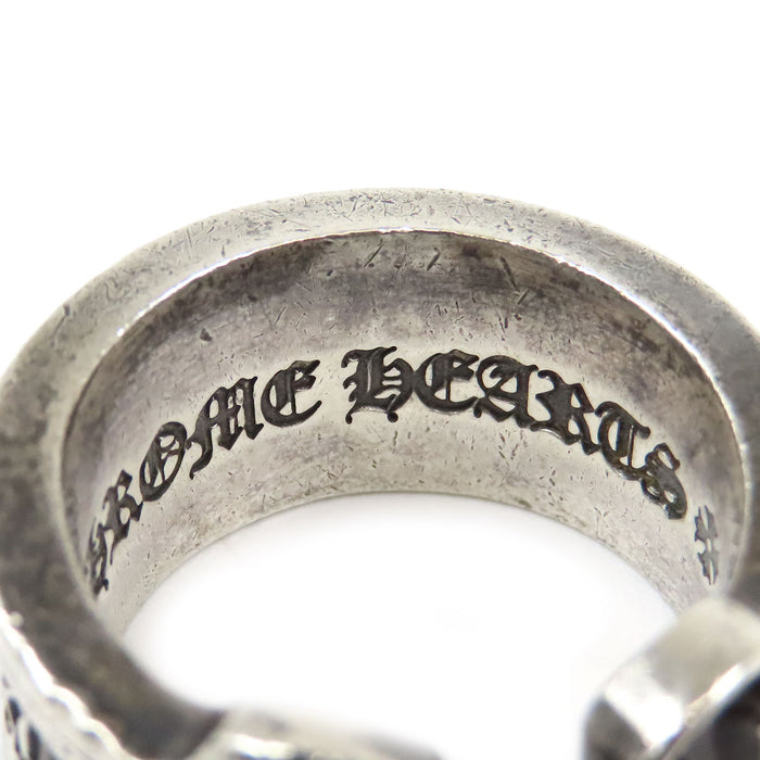 CHROME HEARTS  
CH LG SCROLL 標籤 2005年 銀製  
大型捲軸標籤戒指