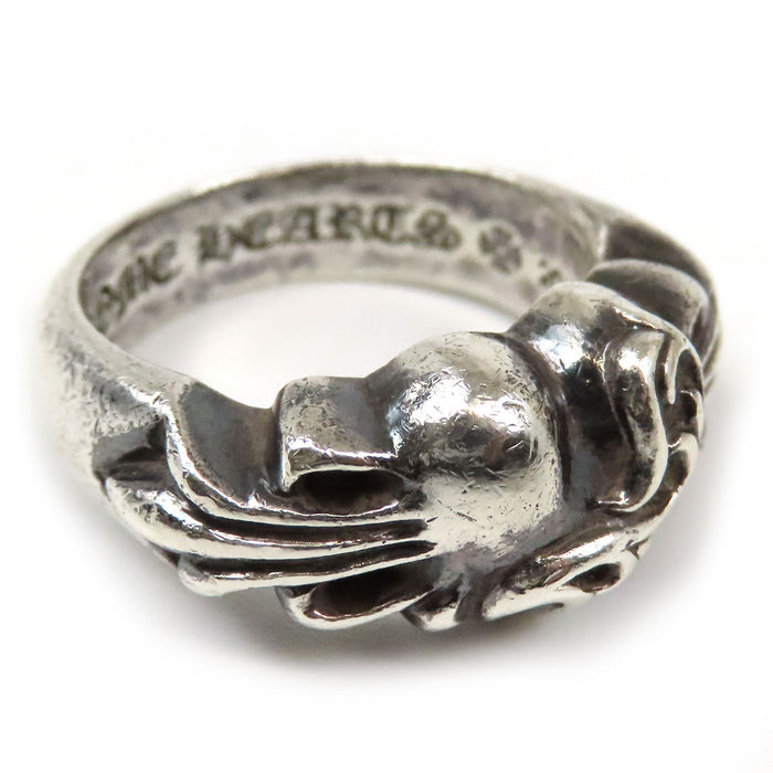 CHROME HEARTS  
CH FLRL CRS HRT 銀色  
花卉心形戒指