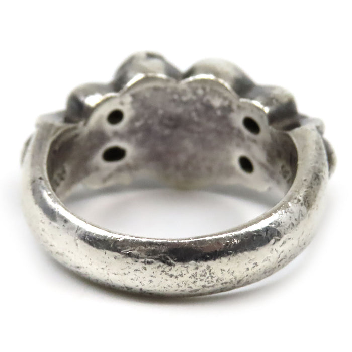 CHROME HEARTS  
CH FLRL CRS HRT Silver  
Floral Heart Ring