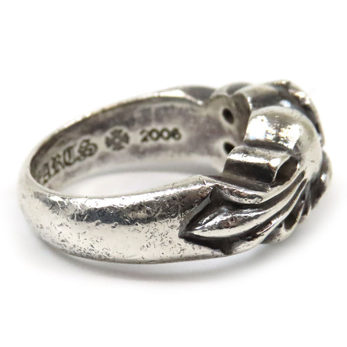 CHROME HEARTS  
CH FLRL CRS HRT Silver  
Floral Heart Ring