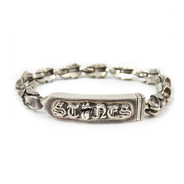CHROME HEARTS  
唇部與舌部 CH 滾石樂隊 11連結 銀飾  
ID MINI LT 唇部與舌部迷你ID 手鍊 11連結