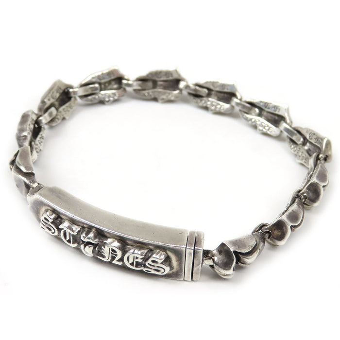 CHROME HEARTS  
唇部與舌部 CH 滾石樂隊 11連結 銀飾  
ID MINI LT 唇部與舌部迷你ID 手鍊 11連結